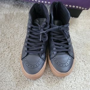 High top Leather Vans